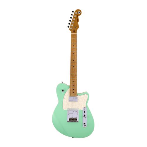 REVEREND CROSSCUT 6 String Electric Guitar with Roasted Maple Neck in Oceanside Green