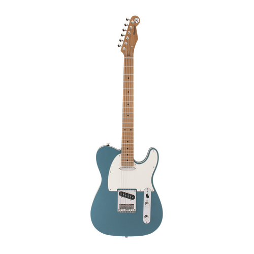 REVEREND PETE ANDERSON EASTSIDER T 6 String Electric Guitar with Roasted Maple Neck in Satin Deep Sea Blue Burst