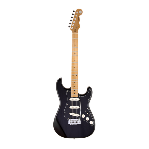 REVEREND GIL PARRIS SIGNATURE 6 String Electric Guitar with Roasted Maple Neck in Midnight Black