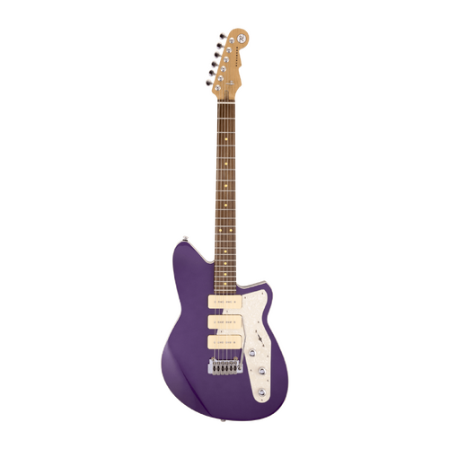 REVEREND JETSTREAM 390 6 String Electric Guitar with Wilkinson Tremolo Roasted Maple Neck in Italian Purple