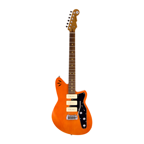 REVEREND RON ASHETON SIGNATURE 6 String Electric Guitar with Roasted Maple Neck in Rock Orange