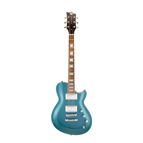 REVEREND ROUNDHOUSE 6 String Electric Guitar with 3 Piece Korina Neck in Deep Sea Blue