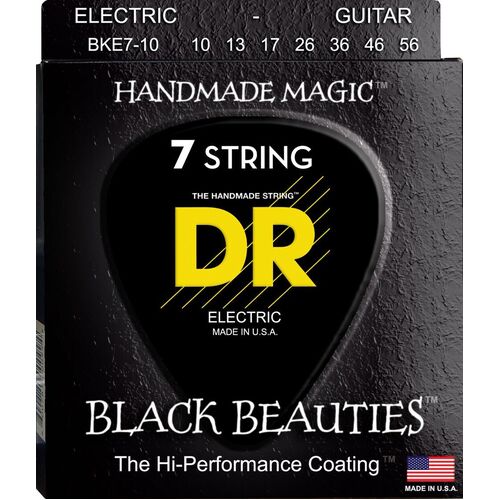 DR BLACK BEAUTIES Electric 7 Strings Set Medium 10/56 BKE7-10