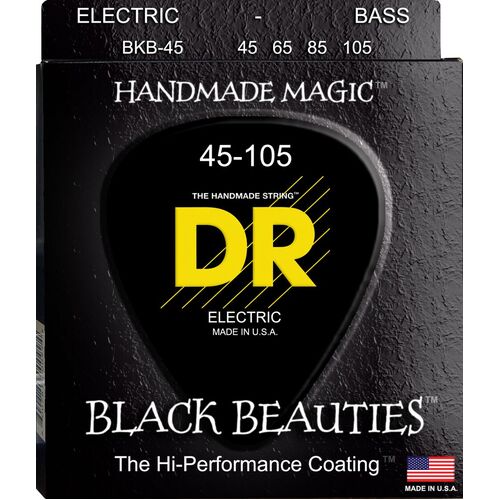 DR BLACK BEAUTIES Bass 4 String Set Medium 45/105 BKB-45