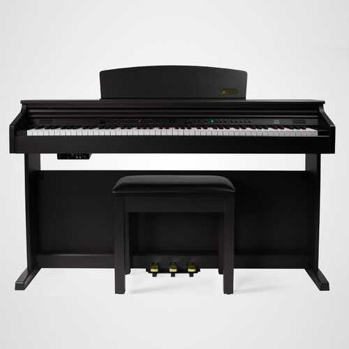 ARTESIA DP-10e 88 Note Weighted Keys Cabinet Style Digital Piano with Bench in Dark Rosewood