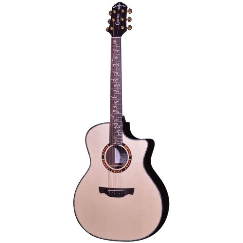 CRAFTER SRP SERIES G27CE 6 String Grand Auditorium/Electric Cutaway Guitar Solid Engelmann Spruce Top in Natural Gloss with Case 600680