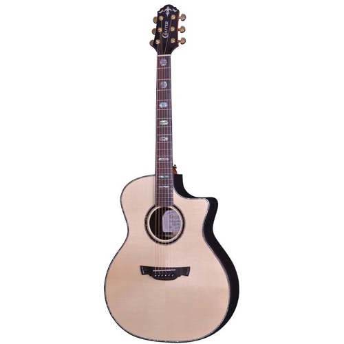 CRAFTER SRP SERIES G36CE 6 String Grand Auditorium/Electric Cutaway Guitar Solid Engelmann Spruce Top in Natural Gloss with Case 600736