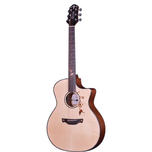 CRAFTER TB G-MAHOCE 6 String Grand Auditorium/Electric Cutaway Guitar Solid Engelmann Spruce Top in Natural 600675
