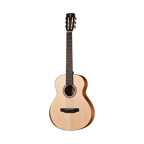 CRAFTER MINO/KOA 6 String Small Body Acoustic/Electric Guitar Solid Engelmann Spruce Top in Open Pore Satin with Gig Bag 600190