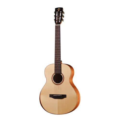 CRAFTER MINO/MAHOGANY 6 String Small Body Acoustic/Electric Guitar Solid Mahogany Top in Open Pore Satin with Gig Bag 600215