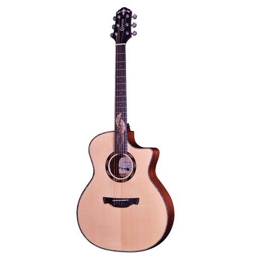 CRAFTER SM G-MAHOCE 6 String Grand Auditorium/Electric Cutaway Guitar Solid Spruce Top in Natural Gloss Satin Back and Sides