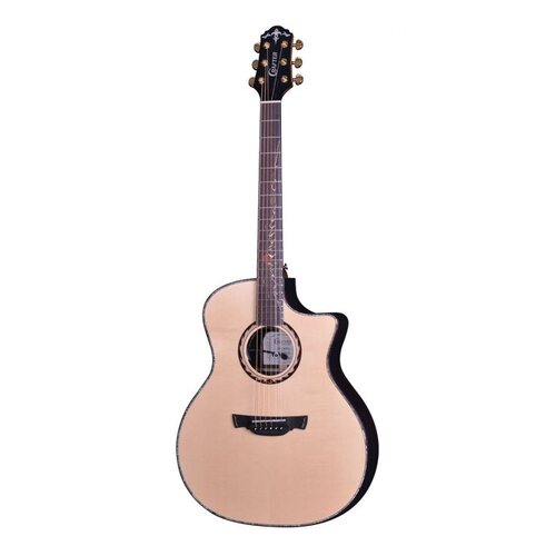 CRAFTER SR G-1000CE 6 String Grand Auditorium/Electric Cutaway Guitar Solid Engelmann Spruce Top Sunrise Inlay in Gloss 600660 