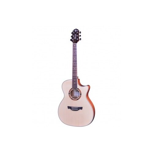 CRAFTER STG T-16CE 6 String Orchestra/Electric Cutaway Guitar Solid Engelmann Spruce Top in Natural Gloss 600710