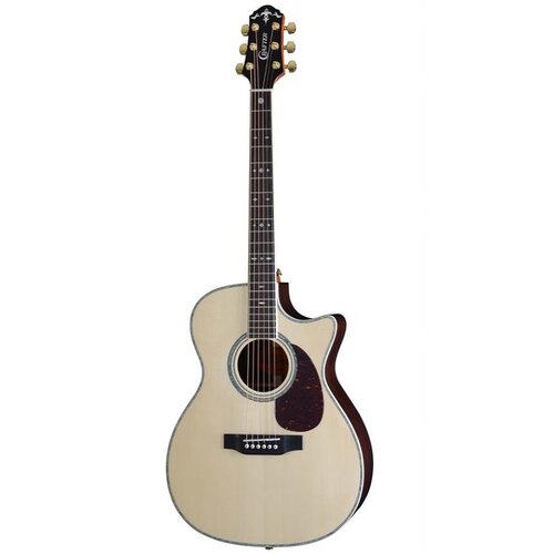 CRAFTER TC035E 6 String Orchestra/Electric Cutaway Guitar Solid Engelmann Spruce Top in Natural Gloss 600100