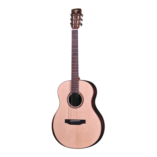 CRAFTER GRAND MINO/MACASSAR 6 String Medium Body Acoustic/Electric Guitar Solid Spruce Top in Natural Satin with Gig Bag 600219