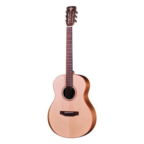 CRAFTER GRAND MINO/MAHOGANY 6 String Medium Body Acoustic/Electric Guitar Solid Spruce Top in Natural Satin with Gig Bag 600223