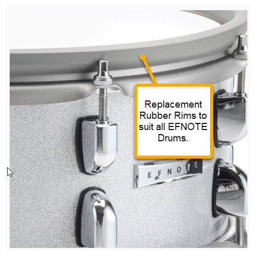 EFNOTE EFD-TR11 11 Inch Tom Rim Rubber Replacement