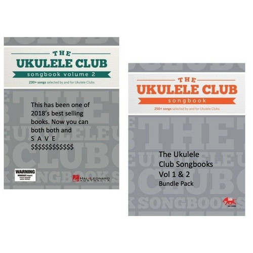 The Ukulele Club Songbook Volume 1 and Volume 2 Book Bundle