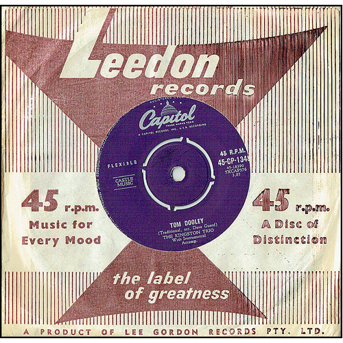 POKRISS/DOODLEY Tom Doodley/Ruby Red 1958 Single