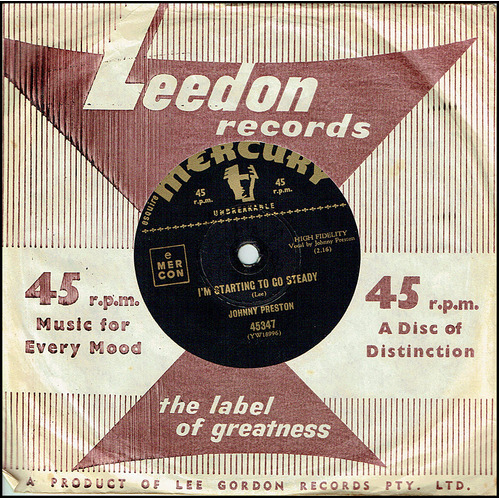 JOHNNY PRESTON I'm Starting To Go Steady/Feel So Fine 1960 Single