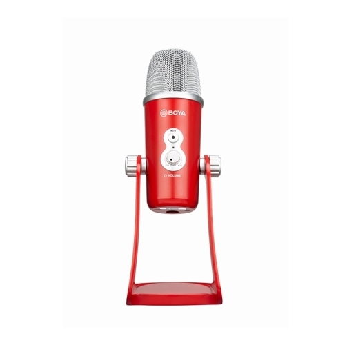 BOYA BY-PM700R USB Podcast Microphone in Red