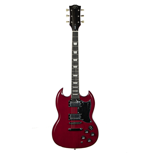J & D LUTHIERS LEGACY 6 String SG Style Electric Guitar in Cherry JDL-SG-CH